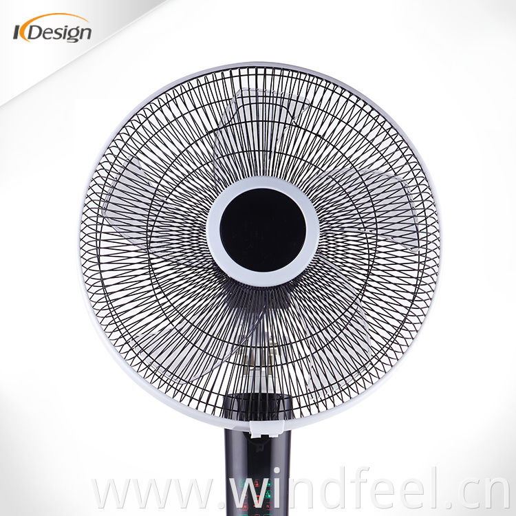 16 inch aluminum motor pedestal fan local fashion household high speed pedestal fans with remote control and timer